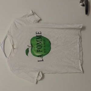 H&M Apple printed tee small